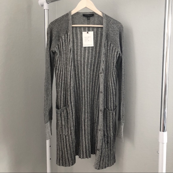 Knit Ribbed Duster Cardigan - Picture 5 of 7